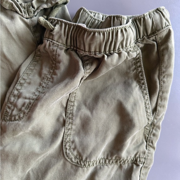 Olive Green Casual Pants - Picture 2 of 4